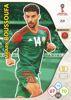 Mbark Boussoufa Morocco Panini 2018 World Cup #221
